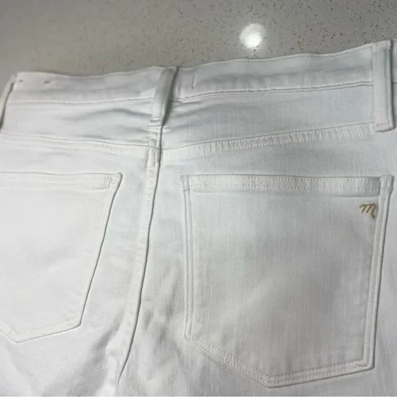 Madewell White Mid-Rise Skinny Crop Jeans 29x27 NWT - Picture 5 of 14
